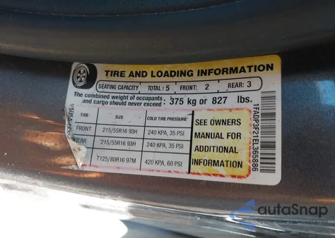 2014 Ford Focus Se из США, поврежденный, VIN 1FADP3F21EL365886